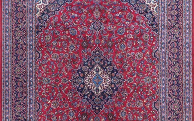 A Persian Hand Knotted Mashad Carpet, 383 X 300