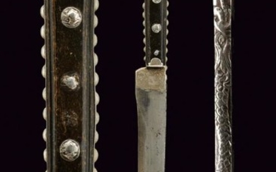 A SILVER MOUNTED KNIFE