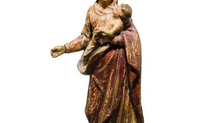 A South German figure of the Mother of God, circa 1700