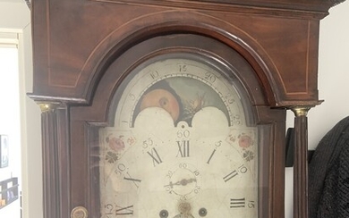 A Victorian mahogany longcase clock. Signed C Woodward SoShields. England, 19th century. H. 210 cm.