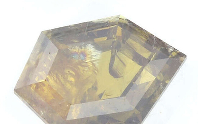A fancy shape fancy deep brownish orange diamond, weighing 1.20cts. Within AIG security seal