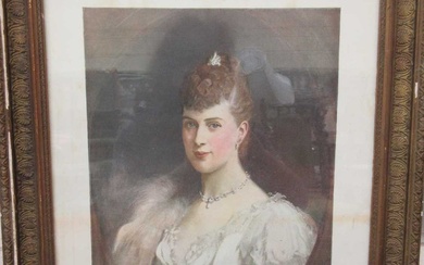 A framed and glazed print 'HRH The Duchess Of York'...