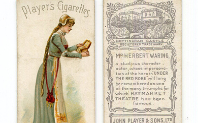 A set of 25 Players 'Actors & Actresses' cigarette cards circa 1898.