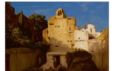 ALEXANDRE-GABRIEL DECAMPS | IN THE SHADE OF THE COURTYARD