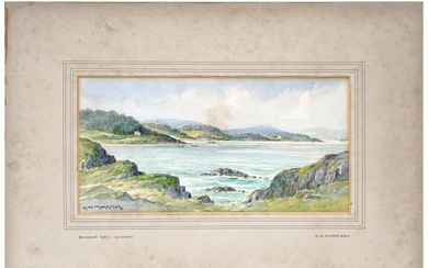 AMERICAN WATERCOLOR PAINTING BY GEORGE W MORRISON