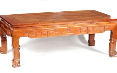 AN EARLY 20TH CENTURY CHINESE HARDWOOD OCCASIONAL TABLE