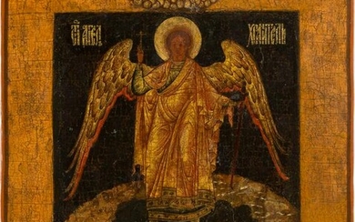 AN ICON SHOWING THE GUARDIAN ANGEL Russian, 18th