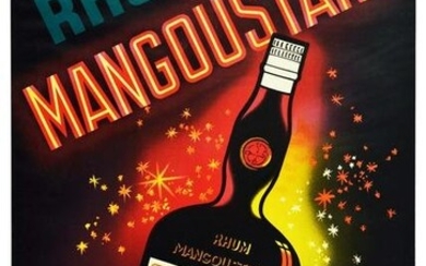 Advertising Poster Rum Mangoustan Falcucci Alcohol