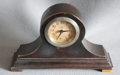Alarm clock, brand Kienzle, with wooden case, around 1920