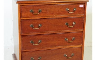 An early 20th century mahogany chest of drawers. Raised on b...