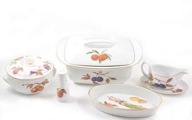 An extensive collection of Royal Worcester Evesham dinnerware.