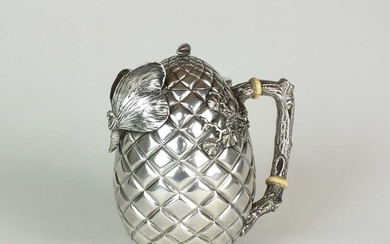 An unusual late 19th/early 20th century American silver teapot by Gorham