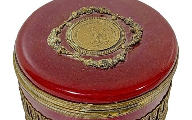 Antique French Sevres Porcelain & Bronze Box