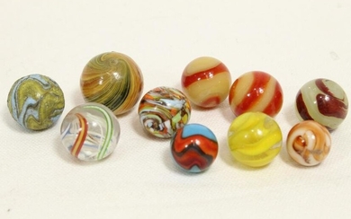 Antique Hand Made Glass & Other Marbles