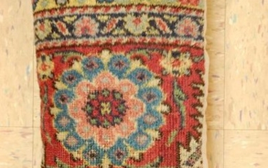 Antique Hand Made of Caucasian Pillow Cushion Rug 1'2"
