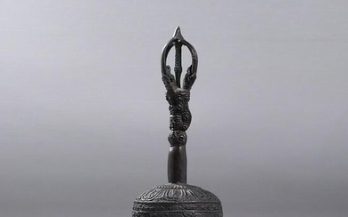 Antique Mongolian Bronze Table Top Dinner Bell