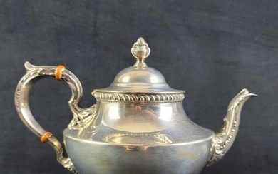 Antique Sterling by Poole 1027 Georgian Tea Pot