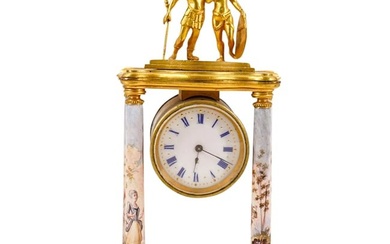 Antique Vienna Figural Miniature Clock