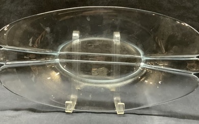 Art Glass Centerpiece Tray 16in