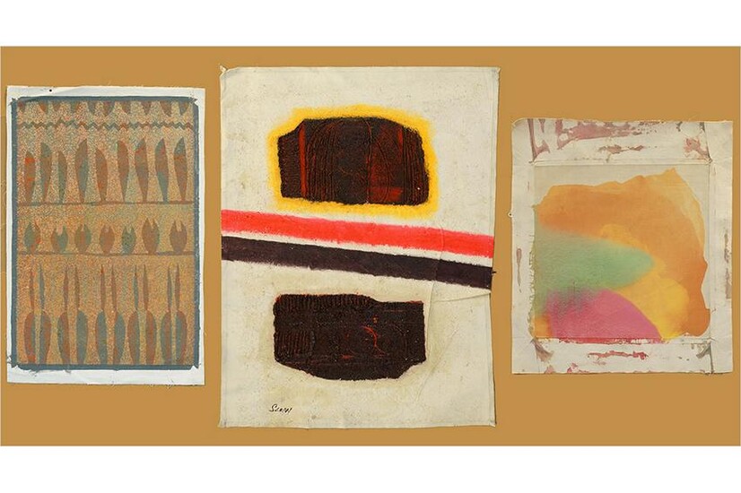 Artists Unknown (American, 20th Century) Three Abstract