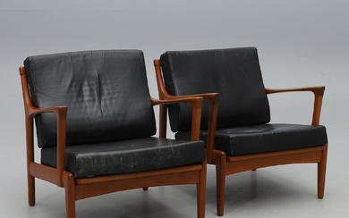 BERTIL FRIDHAGEN. A pair of 1960's' Cuba 'armchairs.