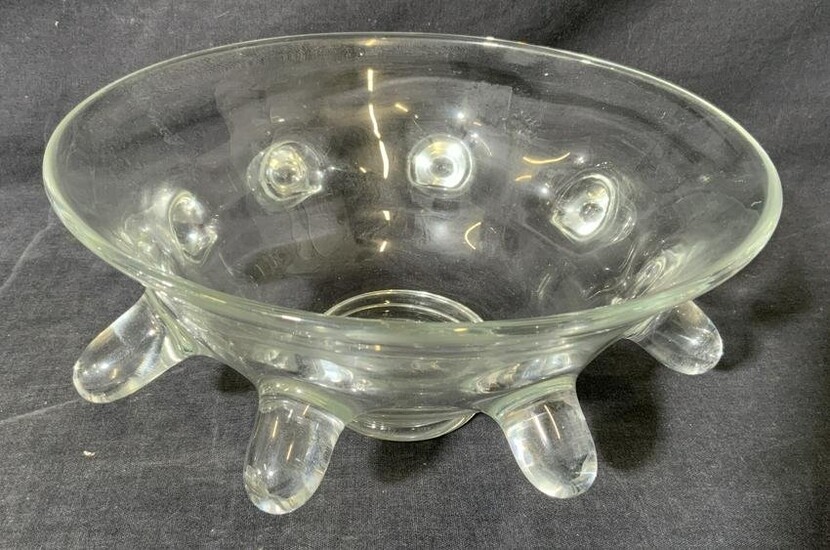 BUCHETTE Art Glass Clear Bowl