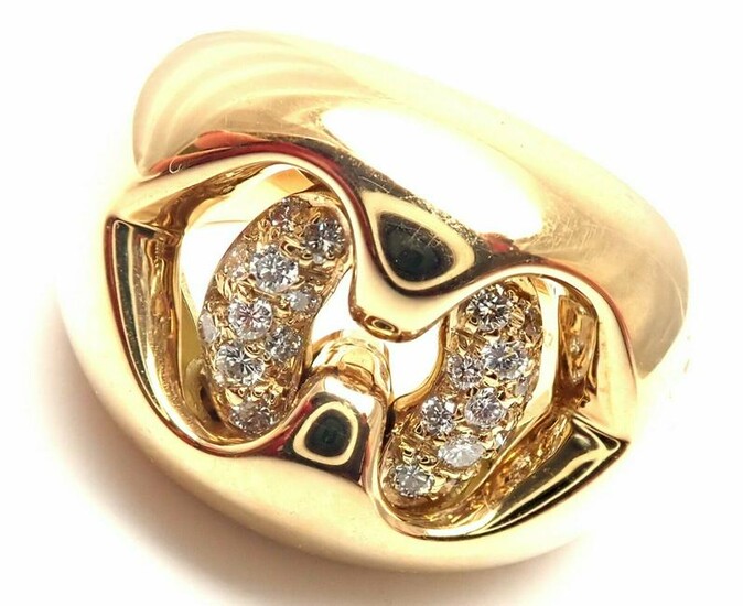 BULGARI BVLGARI 18k Yellow Gold Diamond Ring