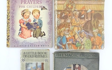 Books: Four assorted children's books comprising Bookano Stories with pop-up pictures, edited and