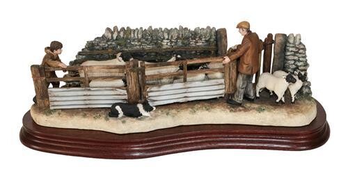 Border Fine Arts 'Shedding Lambs', model No. B0769 by Ray...
