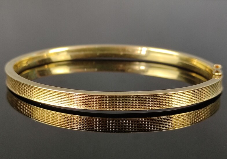 Bracelet, oval shape, plug-in clasp (safety eyelet damaged), goldsmith mark, 585/14K yellow gold, 1