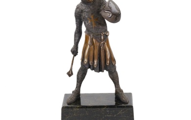 Bronze sculpture of the Knight of Malta. Turn of the...