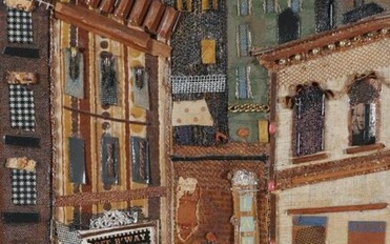 CARLSON, New York Cityscape Found Object Collage