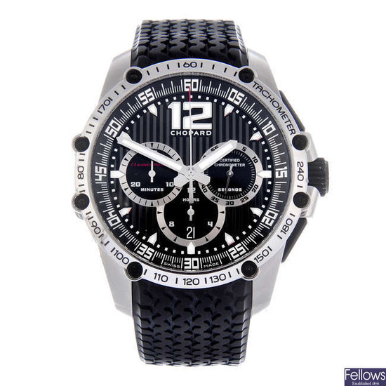 CHOPARD - a gentleman's stainless steel Classic Racing Superfast chronograph wrist watch.