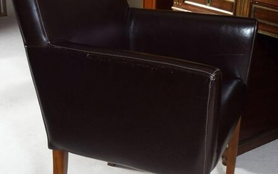 CONTEMPORARY FAUX LEATHER DESK CHAIR