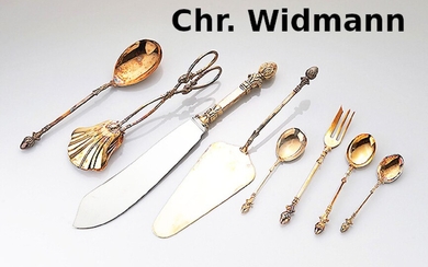 Cake cutlery, german, Chr. Widmann , silver 835...