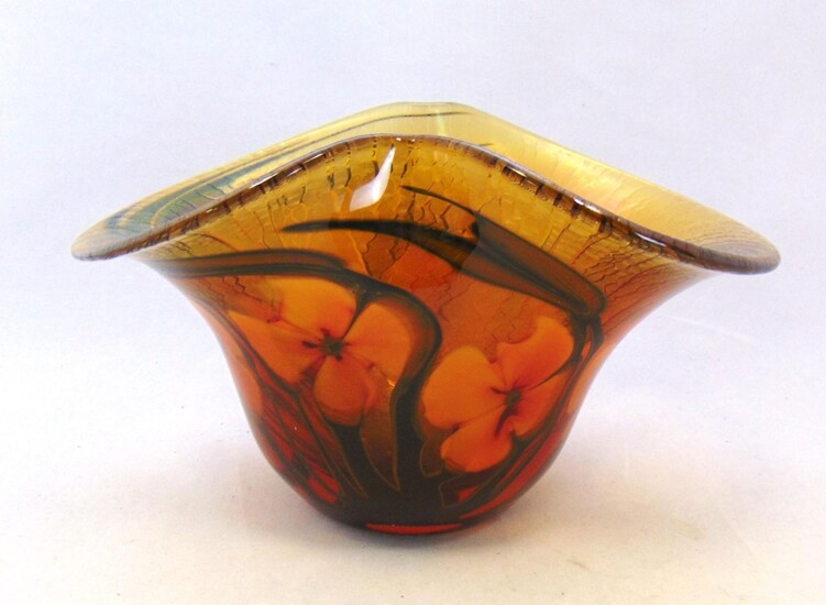 Charles Lotton art glass vase