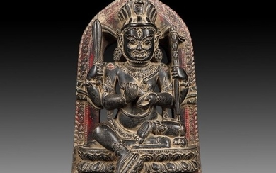 Chinese Black stone Buddha Figure