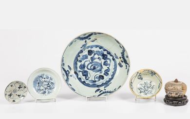 Chinese Blue and White Porcelain and Stoneware Bowls