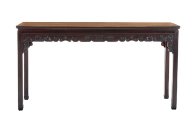 Chinese Carved Hardwood Alter Table