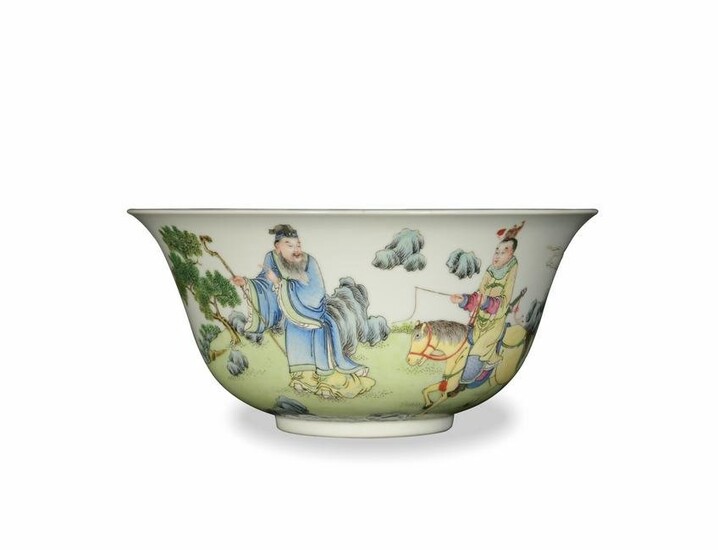 Chinese Famille Rose Bowl with a Poem, Republic