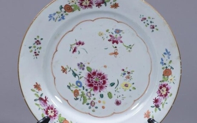 Chinese Famille Rose Porcelain Plate 18th Century
