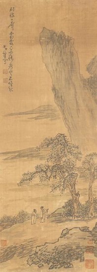 Chinese Landscape Painting by Huang Shen