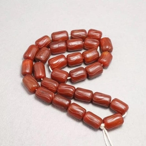 Chinese old south red agate necklace