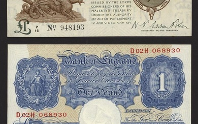 Collection of Great British Banknotes, [17 notes] Treasury and Bank of England, 1919-1981, (EPM...