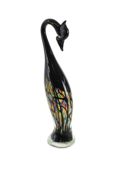 Contemporary glass art - Heron sculpture