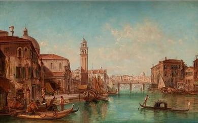 David Roberts, 1796 Edinburgh – 1864 London, BLICK ÜBER DEN CANAL GRANDE IN VENEDIG