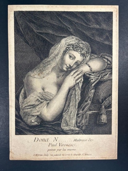 'Dona N...Maitresse de Paul Veronese' Jean Moyreau (1690-1762)