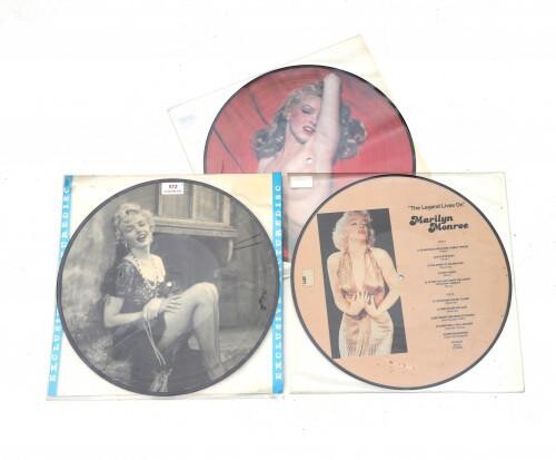 Drie picturedisc , Marilyn Monroe.
