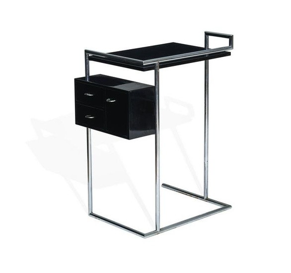 EILEEN GRAY (1879-1976) Petite Coiffeusedesigned 1926for ClassiCon, chromed steel, lacquered MDF...