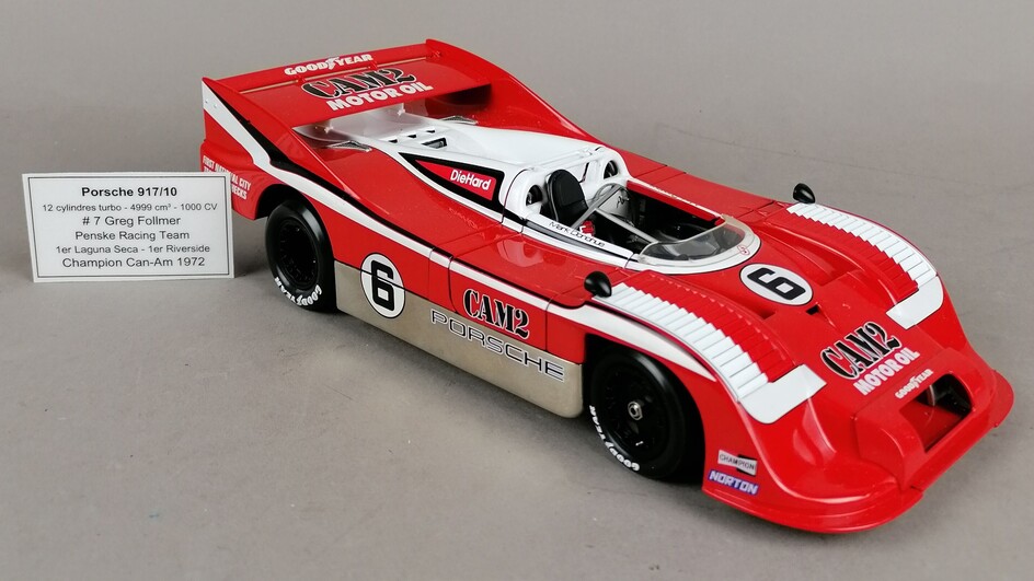 EXOTO - Porsche 917/10, 12 cylindres turbo - 4999 cm3 - 1000 CV #7 Greg...
